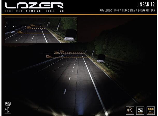 Lazer® Linear 12 Lengde 382mm. 4500 Lumen 