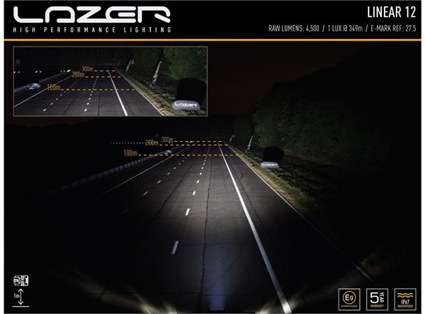 Lazer® Linear 12 Lengde 382mm. 4500 Lumen
