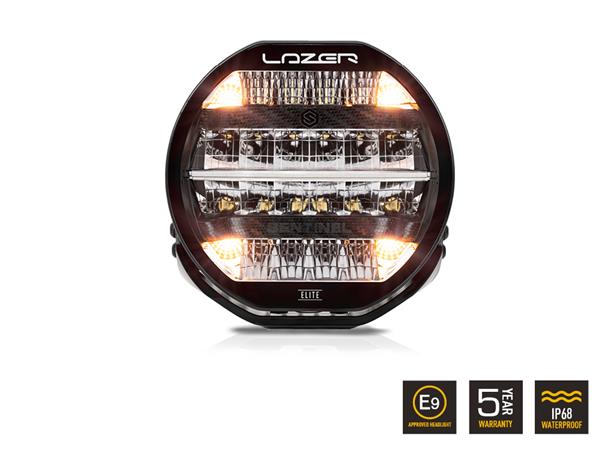 Lazer® Sentinel 9 ELITE Black Med Parklys. 15232 Lumen