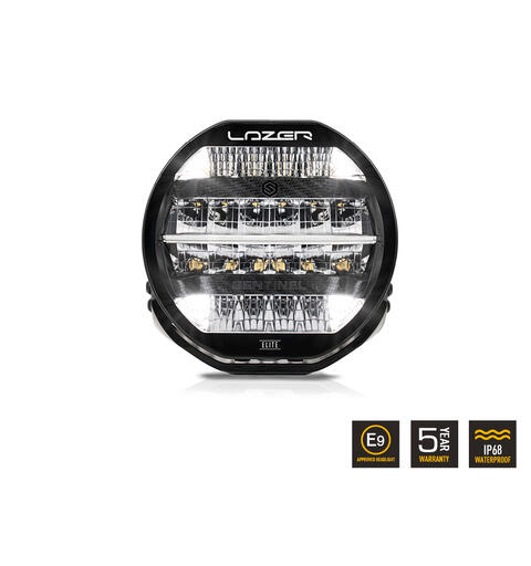 Lazer® Sentinel 9 ELITE Black Med Parklys. 15232 Lumen