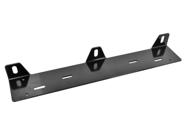 Universal skiltholder til 3 stk. lamper sortlakkert