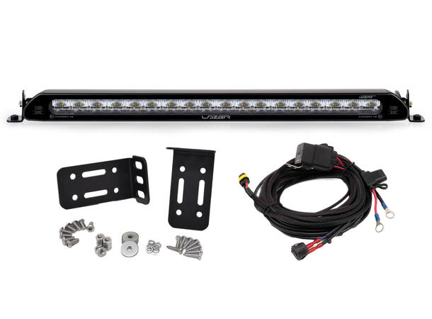 Lazer® Lyspakke med Linear 18 ELITE Universal. Med Lazer Skiltfester 