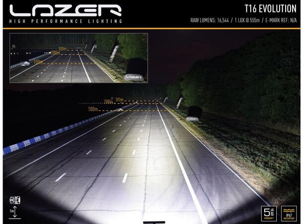 Lazer® T16 Evolution Lengde 684mm. 16544 Lumen