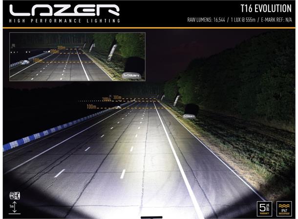 Lazer® T16 Evolution Lengde 684mm. 16544 Lumen