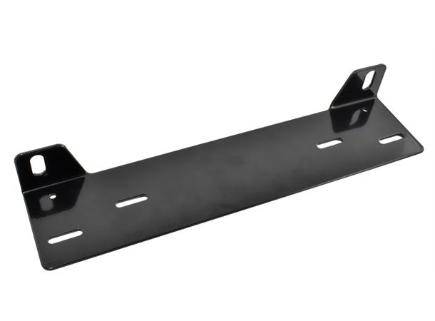 Universal skiltholder til ekstralys til to lamper. sortlakkert.