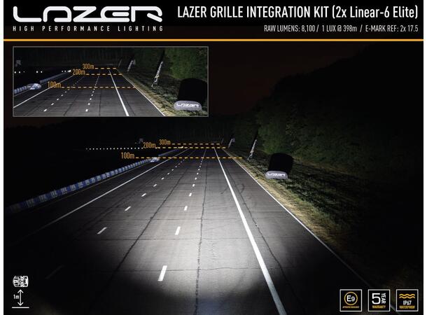Lazer® Grillkit med Linear 6 ELITE Til Caddy 2015+ 