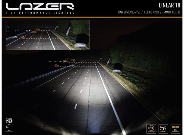 Lazer® Linear 18 std Lengde 532mm. 6750 Lumen