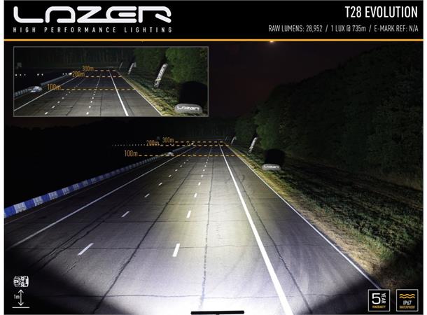 Lazer® T28 Evolution Lengde 1164mm. 28952 Lumen
