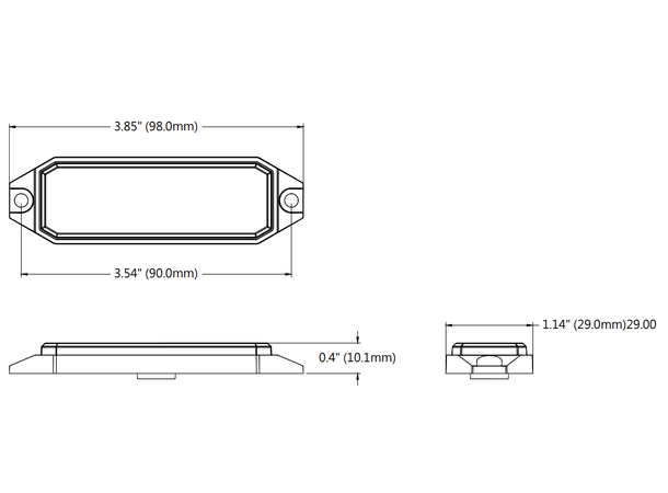 VP Power 6 LED Blitz H: 29 B:98 D: 10,1mm. Multivolt. 