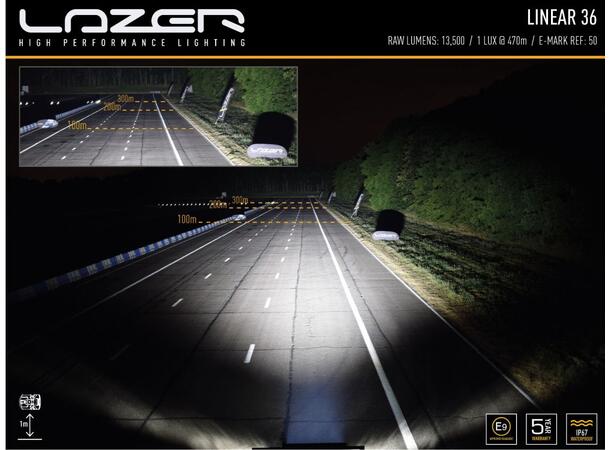 Lazer® Linear 36 Lengde 982mm. 13500 Lumen 