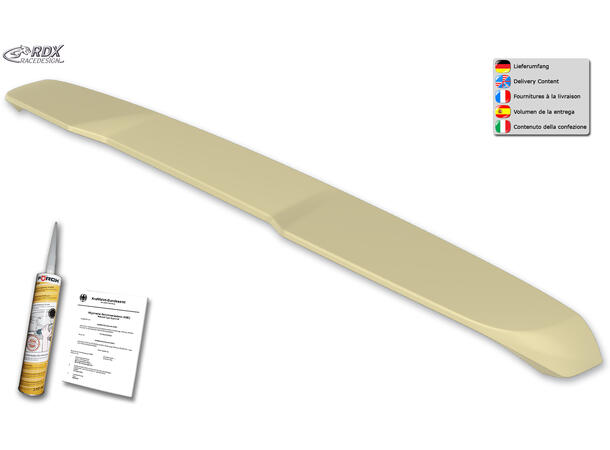 RDX Takspoiler til Vito W447 Ullakkert. til Topphengslet dør. 