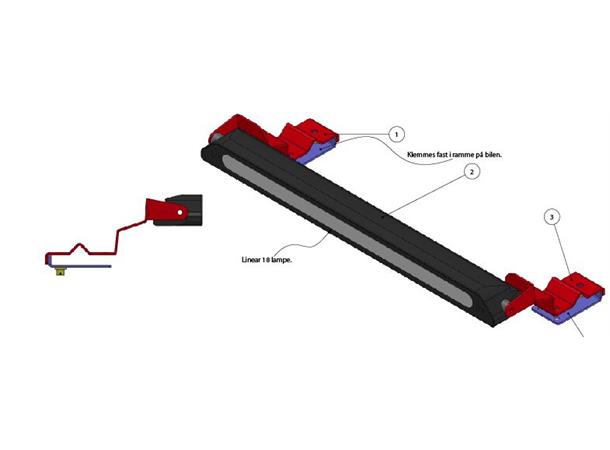 Grillkit med Lazer linear 18 ELITE for innfelling til BYD TANG 21+ / CANBUS