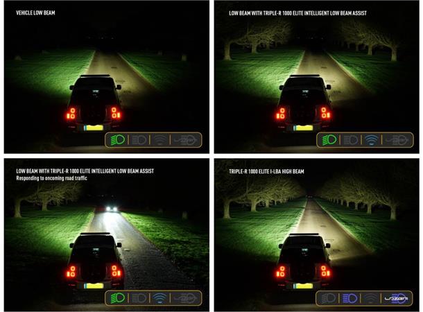 Lazer® Triple-R 1000 ELITE i-LBA Intelligent Low Beam Assist. 11068 Lumen