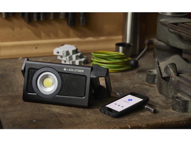 Ledlenser® IF4R Music Arbeidslys med Høyttaler 
