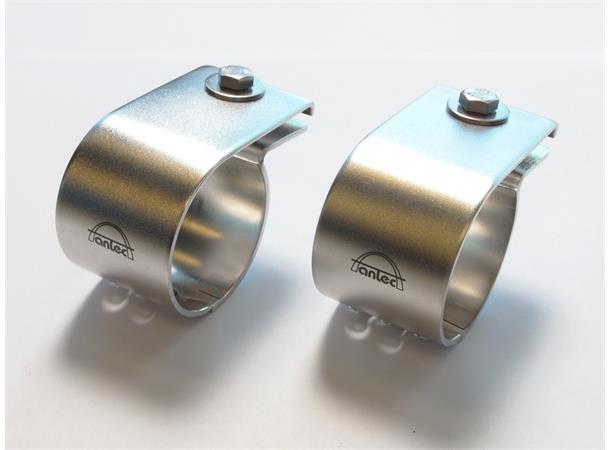 Antec Lyktefester 42mm Elektropolert syrefast stål. Par.