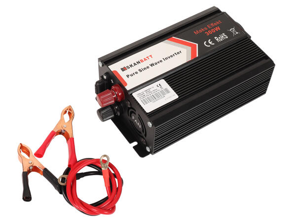 Skanbatt inverter 12V 300W Ren Sinus
