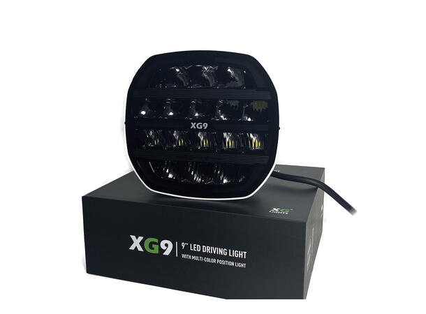XG9 LED  Driving Light White Multicolor Parklys Hvit, Gul og Grønn.