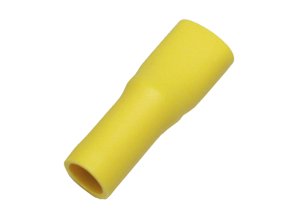 Helisolert flatstikk Gul 6.3MM 50 stk