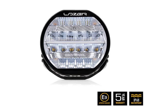 Lazer® Sentinel 9 CHROME Chrome innsats. 9 tommer. 9520 Lumen.