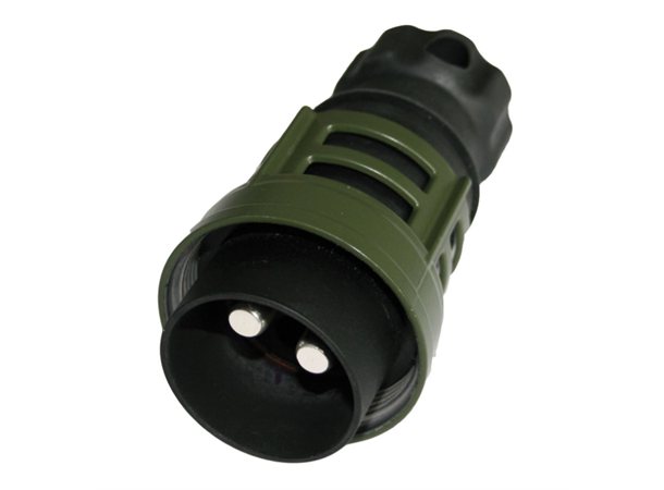 Støpsel Nato 2-pol metall festering For 35-50qmm kabel, maks 24V/500A