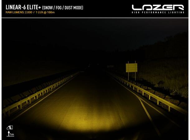 Lazer® Linear 6 ELITE+ Lengde 232mm. 7100 Lumen 