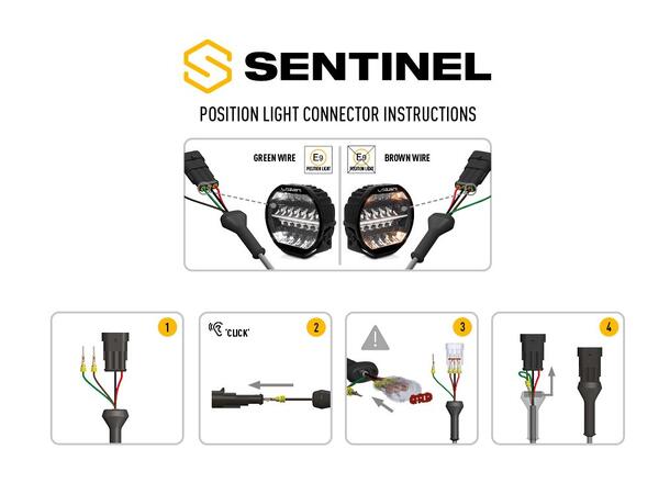 Lazer® Sentinel 9 BLACK Sort. 9 tommer. 9520 Lumen.