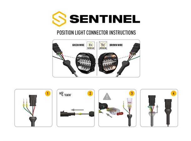 Lazer® Sentinel 9 BLACK Sort. 9 tommer. 9520 Lumen.