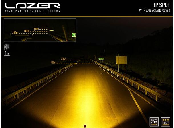 Lazer® gult glass til Utility 80HD Plastdeksel for gult lysbilde