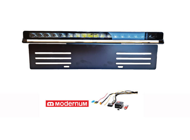 BRT® Lyspakke med Slimline pro 20 Gen2 Modernum. Med skiltbrakett og kabelsett