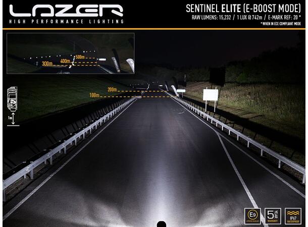 Frontbøyle med 3 Lazer Sentinel 9 ELITE Ford Ranger Raptor 2023+ 