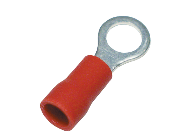 Isolert ringkabelsko Rød M6 100 Pk