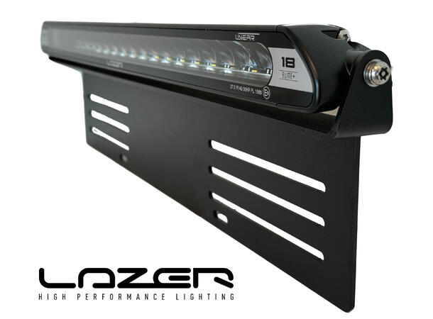 Lazer®  Linear 18 Elite+ Universal. Med skiltplate sidemount. 