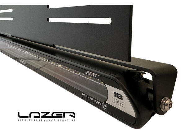 Lazer®  Linear 18 Elite+ Universal. Med skiltplate sidemount. 