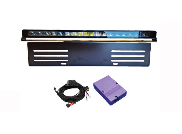 BRT® Lyspakke med Slimline pro 20 Gen2 CANM8. Med skiltbrakett og kabelsett
