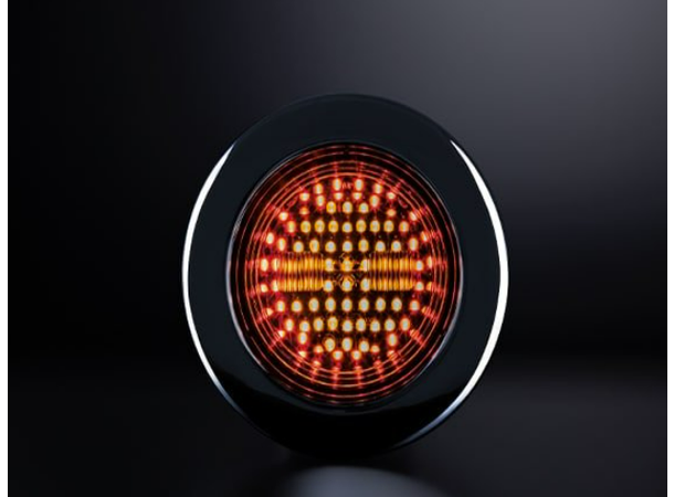 IZE LED Dark Knight Høyre. Sotet glass, Blink,bak,bremselys