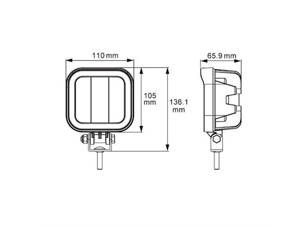 Lucidity 6LED Arbeidslys 4800lm