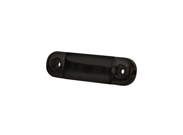 Markeringslys LED Dark Knight Hvitt. 3LED. Klart glass