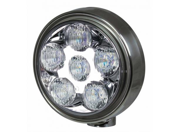 Maxtel® 7" LED Evapor B178 x H197 x D104mm. Rustfritt stålhus.
