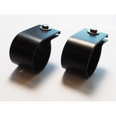 Antec Lyktefester 76mm Sort Syrefast stål. Sort. Par.