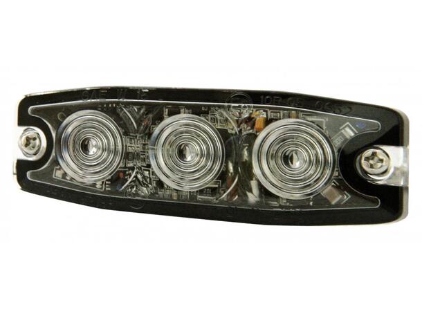 Blitz 3LED superslim H: 0 B:88 D: 6,6mm. Multivolt. Sync. 