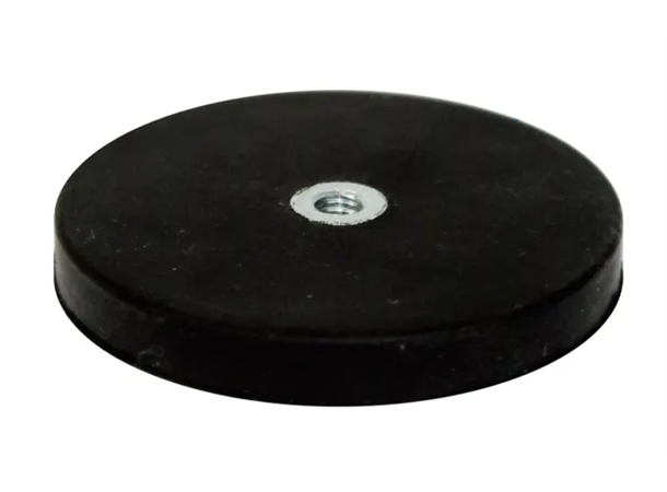 Gummibelagt Magnet 88x8,5mm M6 gjenge