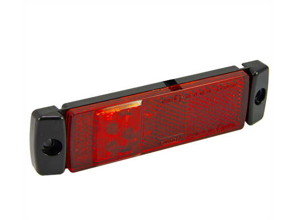 LUCIDITY markeringslys Rød 12/24 Led L1300mm H32mm D 14mm 500mm kabel