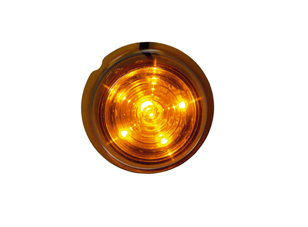 VIKING Markeringslys Orange 6 LED. Orange glass, 5M kabel
