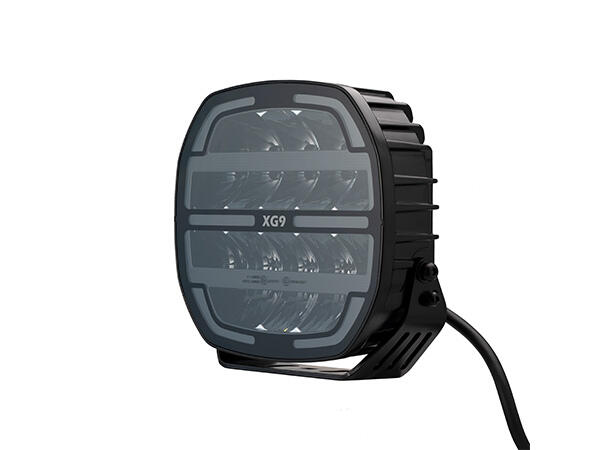 XG9 LED  Driving Light Black Multicolor Parklys Hvit, Gul og Grønn. 