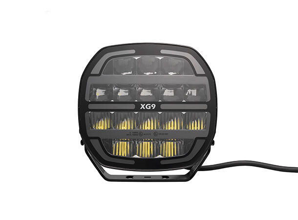 XG9 LED  Driving Light Black Multicolor Parklys Hvit, Gul og Grønn. 