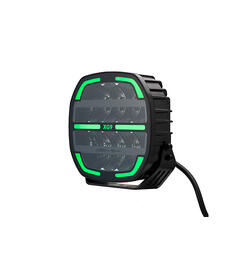 XG9 LED  Driving Light Black Multicolor Parklys Hvit, Gul og Grønn.