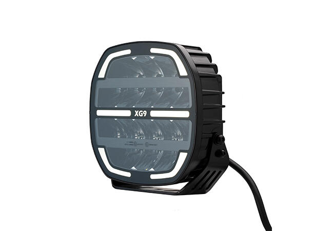 XG9 LED  Driving Light Black Multicolor Parklys Hvit, Gul og Grønn.