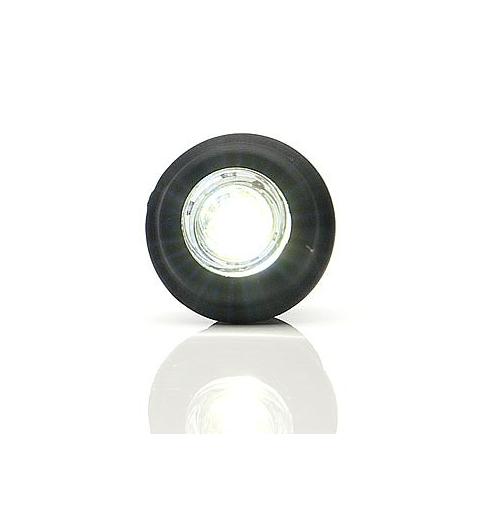 Strands Markeringslys Hvit LED 12/24V ytter.dim 30mm