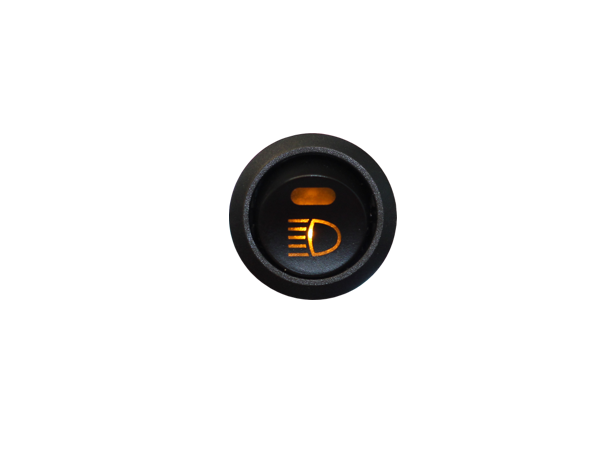 VP Bryter fjernlys Belyst. 20A Ø20. Symbol