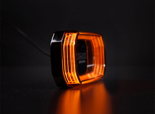 For9t Scale Markeringslys Gul. L:116,5 D:54 H:22mm 